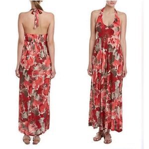 Tommy Bahama Halter Maxi Dress sz S Floral Beach Vacation